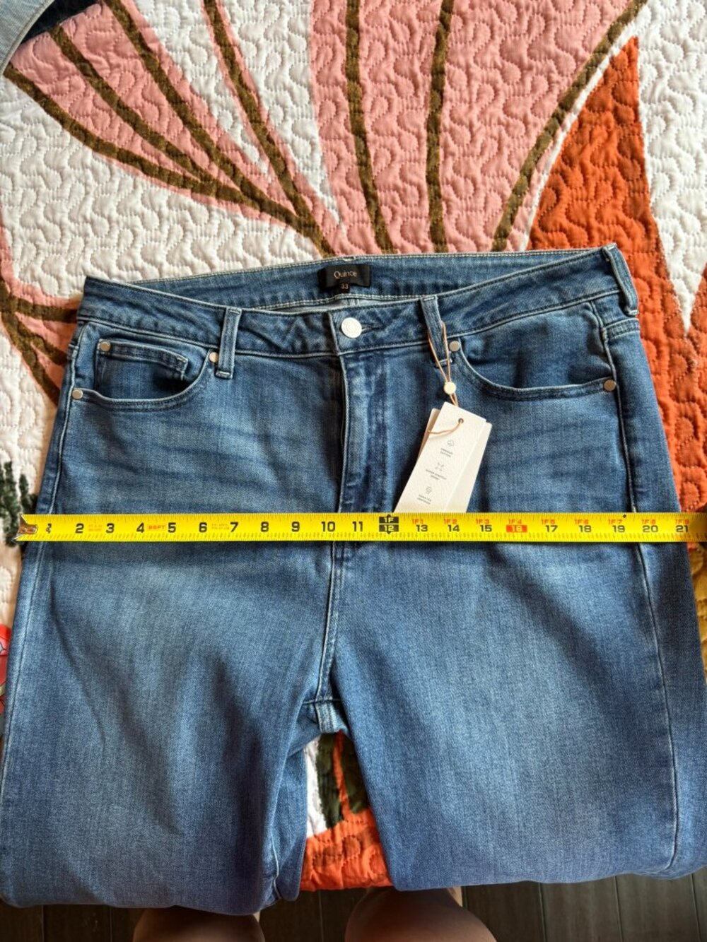 NWT Quince High-Rise Straight-Leg Jeans - Picture 7 of 8